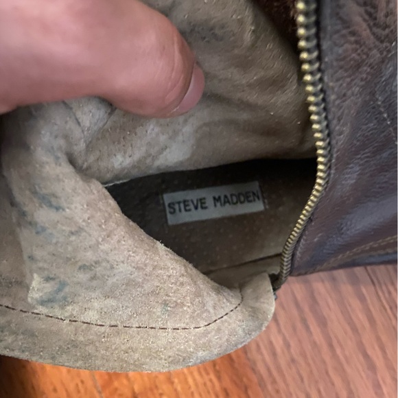 Steve Madden brown leather boots size 11 - Picture 5 of 5